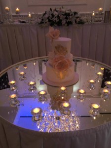 mirror cake table melbourne wedding reception