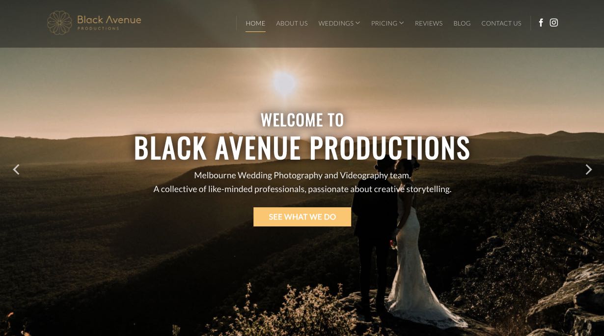 Black Avenue Wedding Videographer Mornington Peninsula