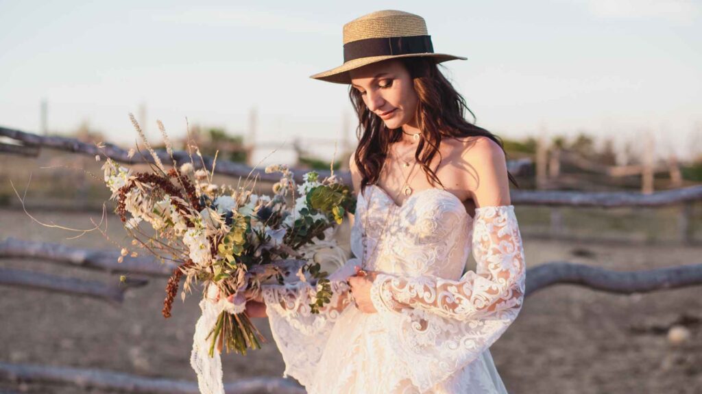 boho chic wedding dress