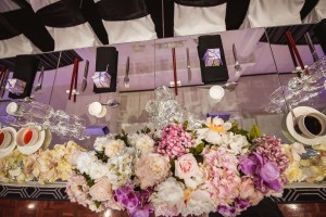 bridal table florals vogue