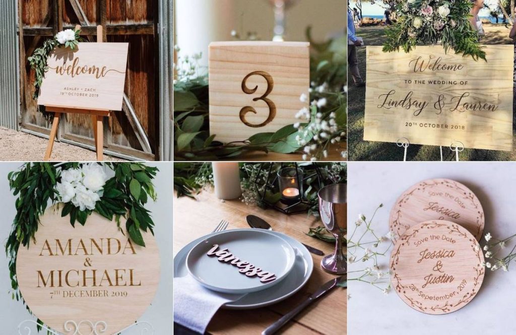 Crafted Signs wedding planning