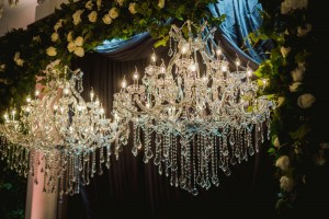 Vogue ballroom reception venue chandelier