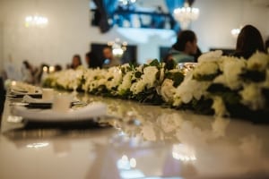 Melbourne Reception Bridal Table Flowers
