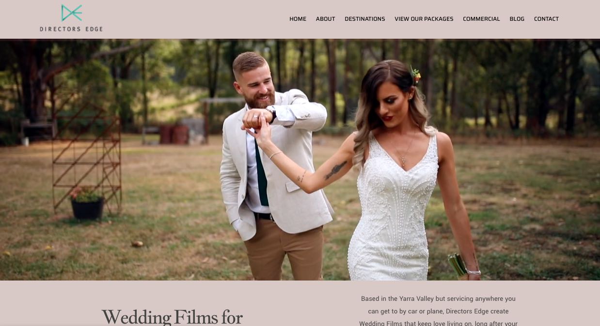 Director's Edge Wedding Videographer Mornington Peninsula 