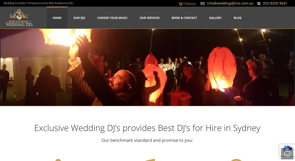 Exclusive Wedding DJs Sydney