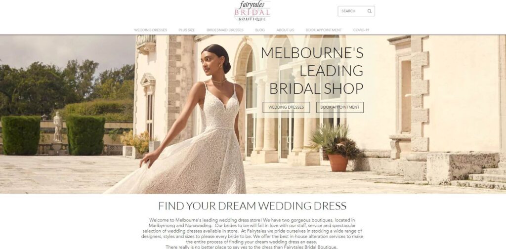 Fairytales Bridal Wedding Dress Designer Shop Melbourne