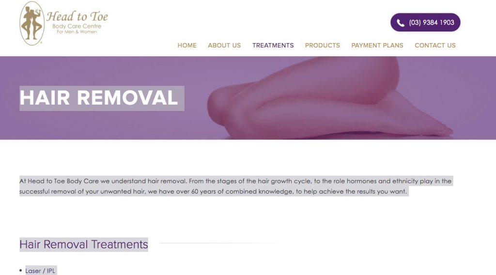 Laser Hair Removal Clinic Melbourne 