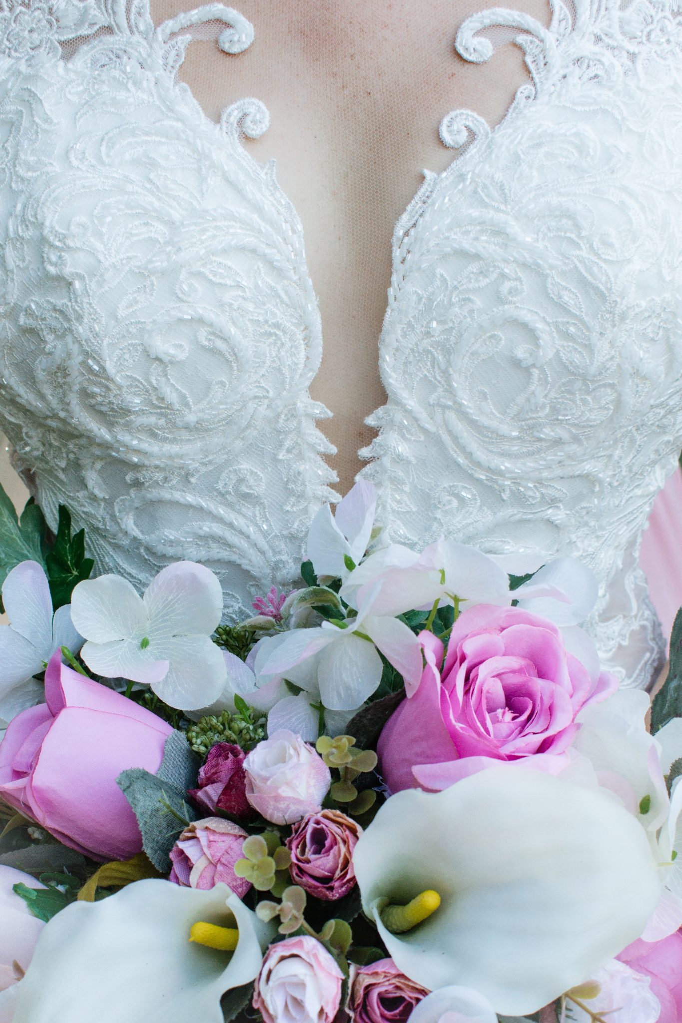How do you store a wedding dress in a box?