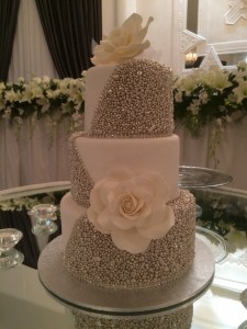 vogue ballroom wedding cake