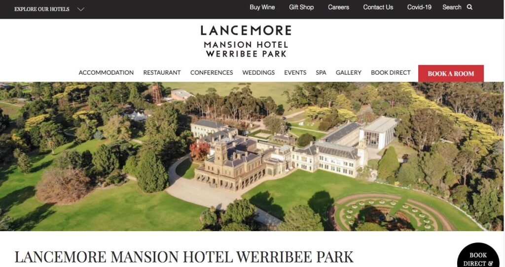 Lancemore Mansion Hotel Wedding Venue Melbourne