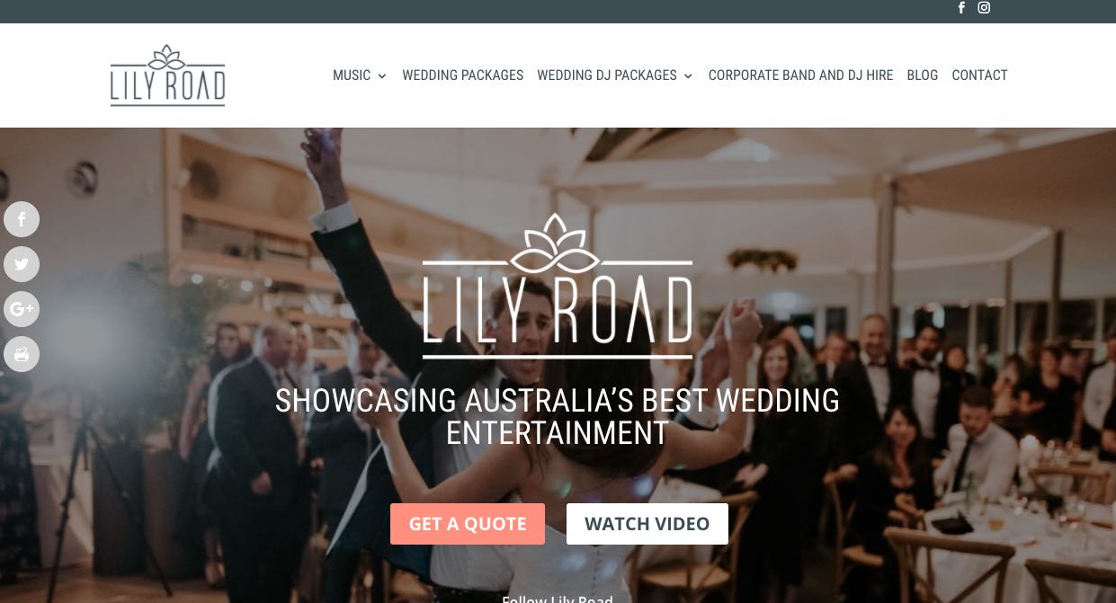 Lily Road Wedding Band Sydney