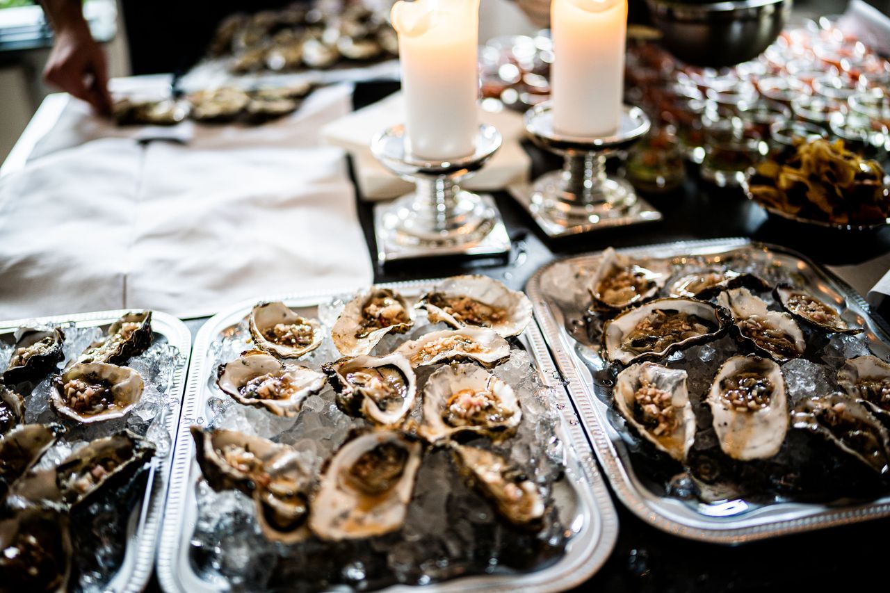 melbourne wedding reception oyster station food trend 2026