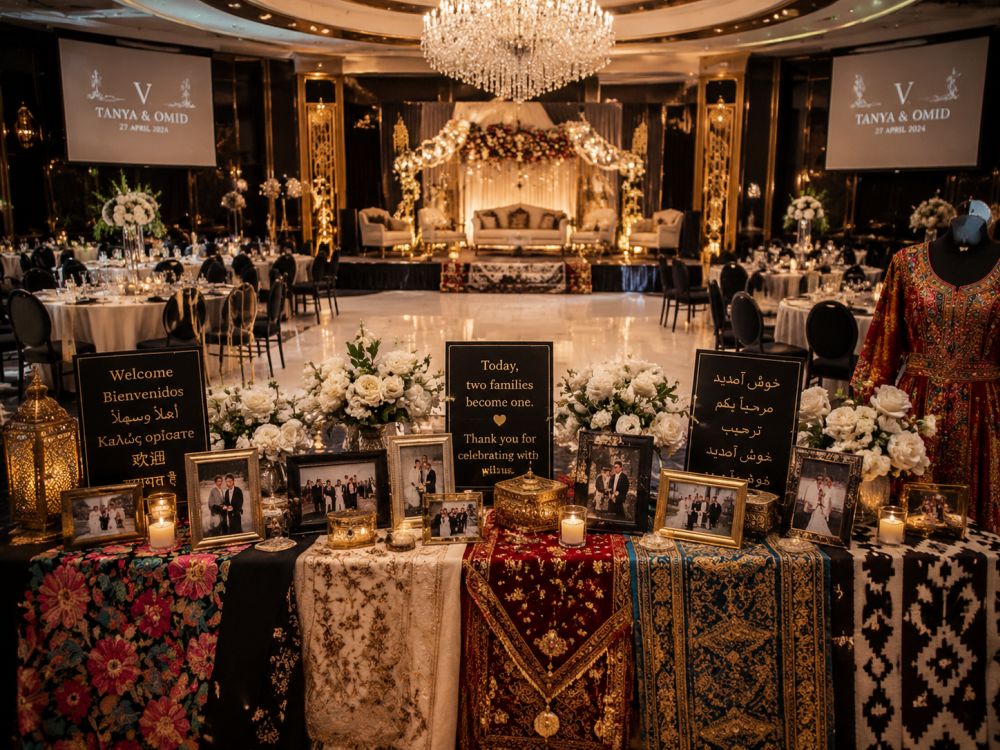 Elegant Melbourne wedding venue featuring cultural decorations and spaces designed for a multicultural reception