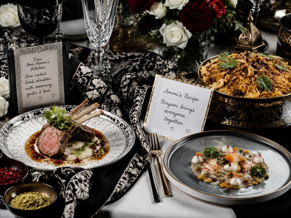 Fusion wedding menu combining cultural family recipes and modern Australian cuisine at a Melbourne reception