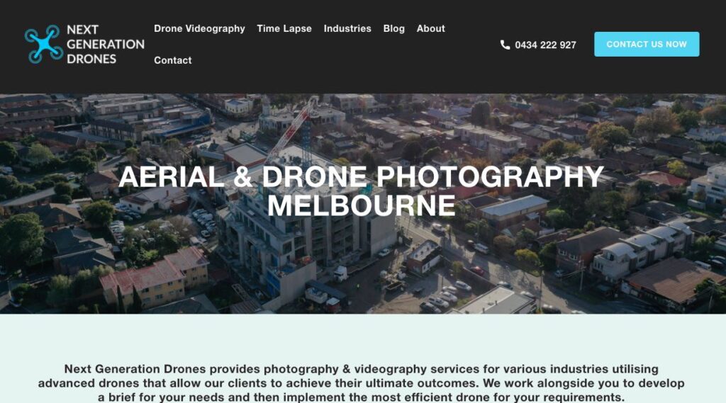 Next Generation Drones Photography Melbourne