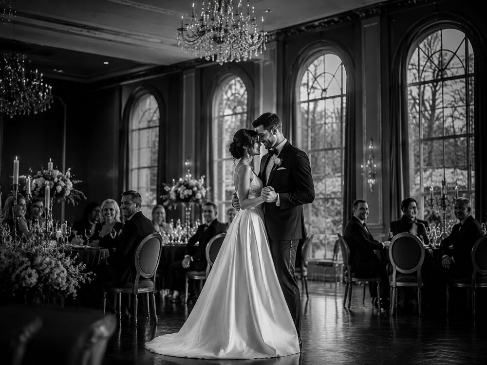 Intimate off-peak Melbourne wedding showing a couple celebrating with close family and friends.