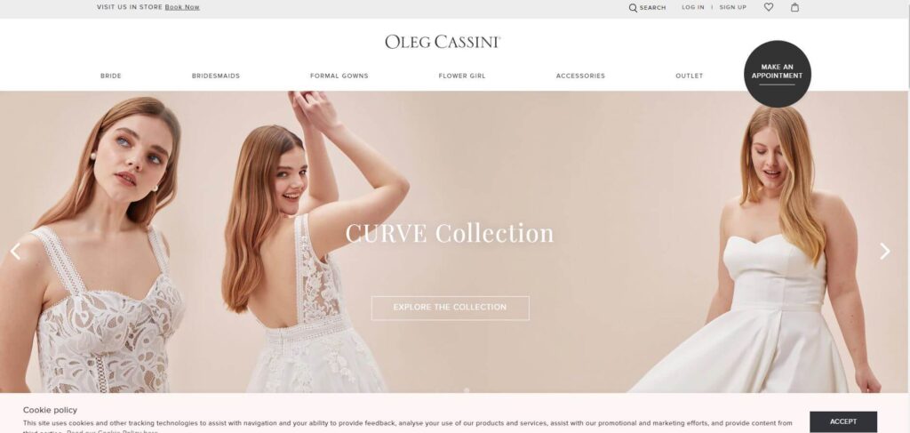 Oleg Cassini Wedding Dress Designer Shop Melbourne