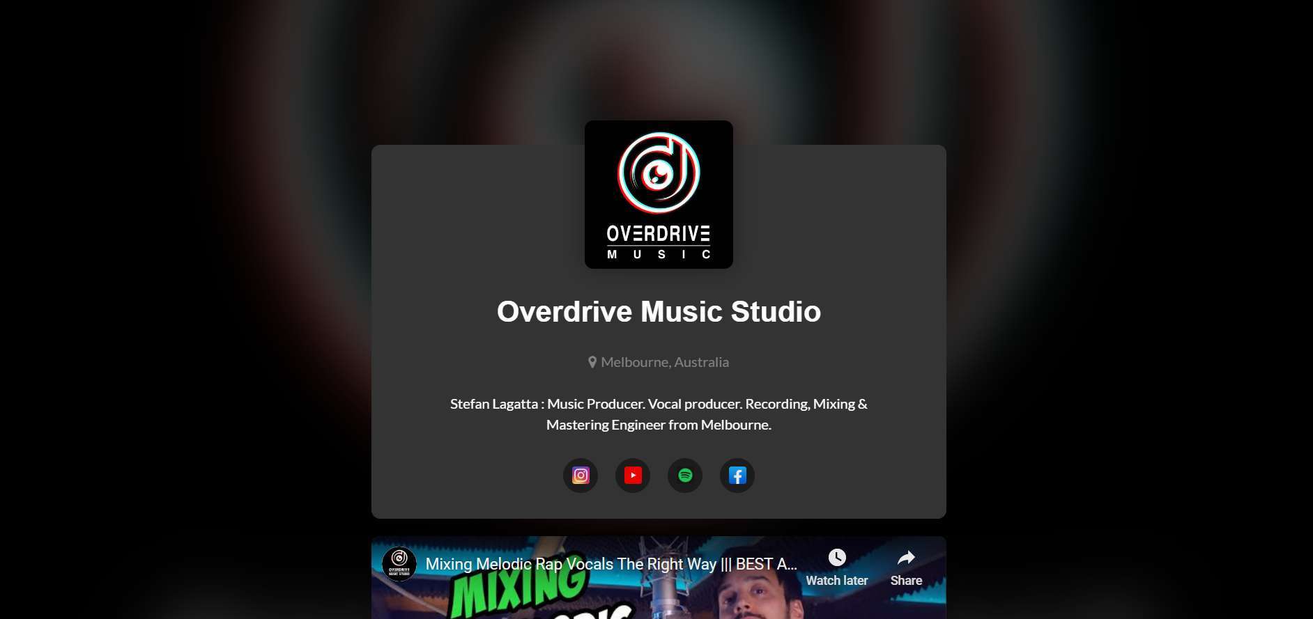 overdrive music studio