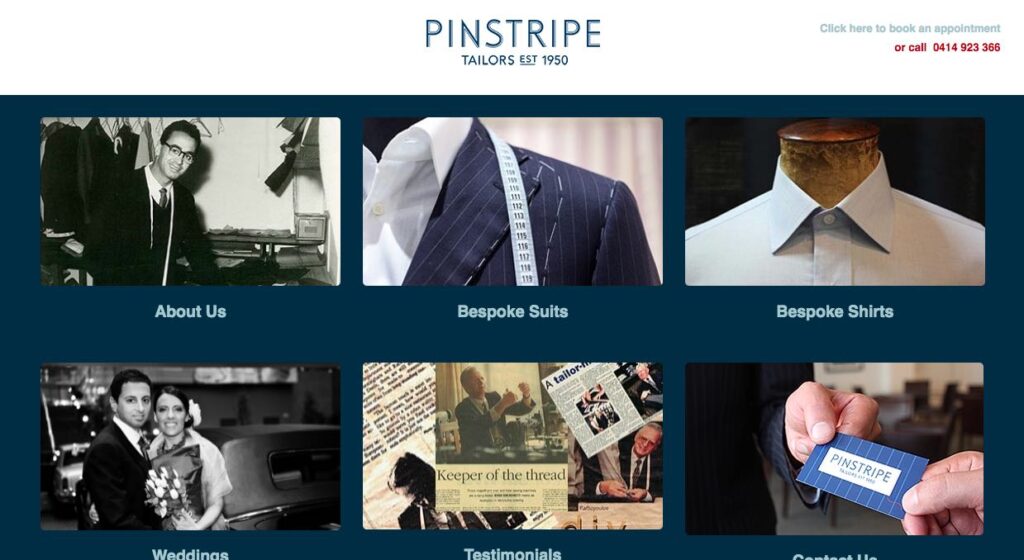 Pinstripe Suit Tailors Melbourne