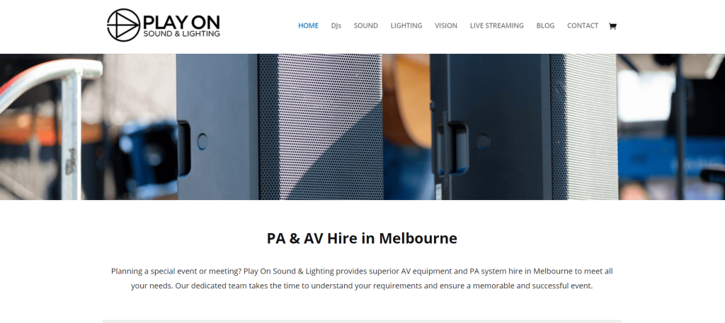 play on sound and lightning