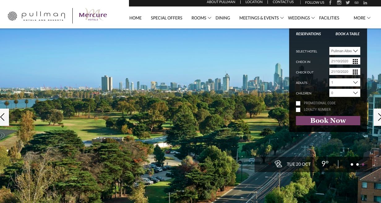 Pullman Hotels and Accommodation Brighton Melbourne 