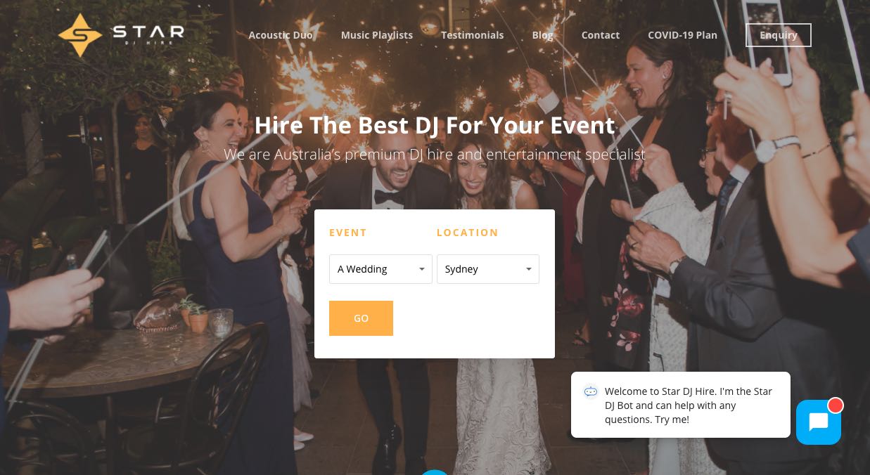 Star DJ Hire - Wedding DJ Sydney