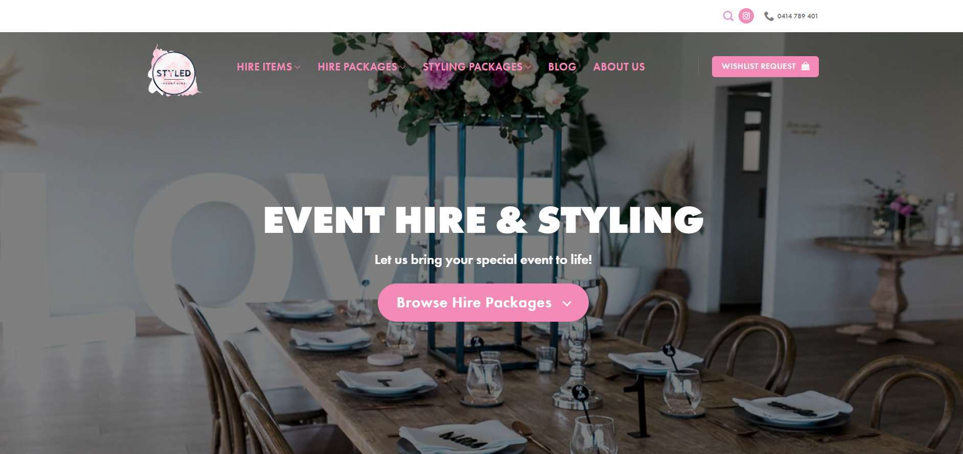 styled event hire