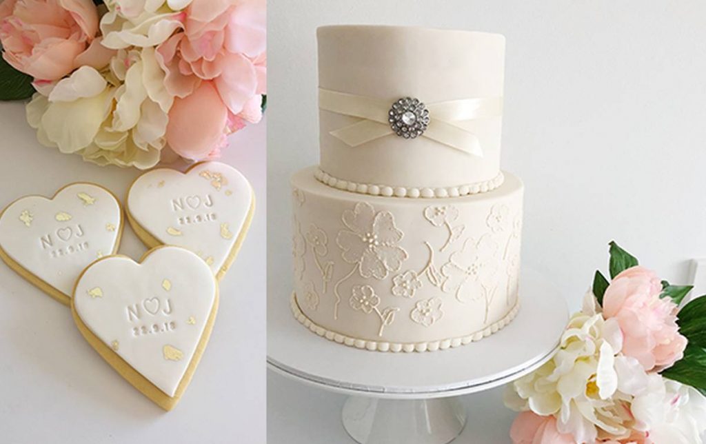 Sweetcheeks Cookies and Cakes wedding cakes