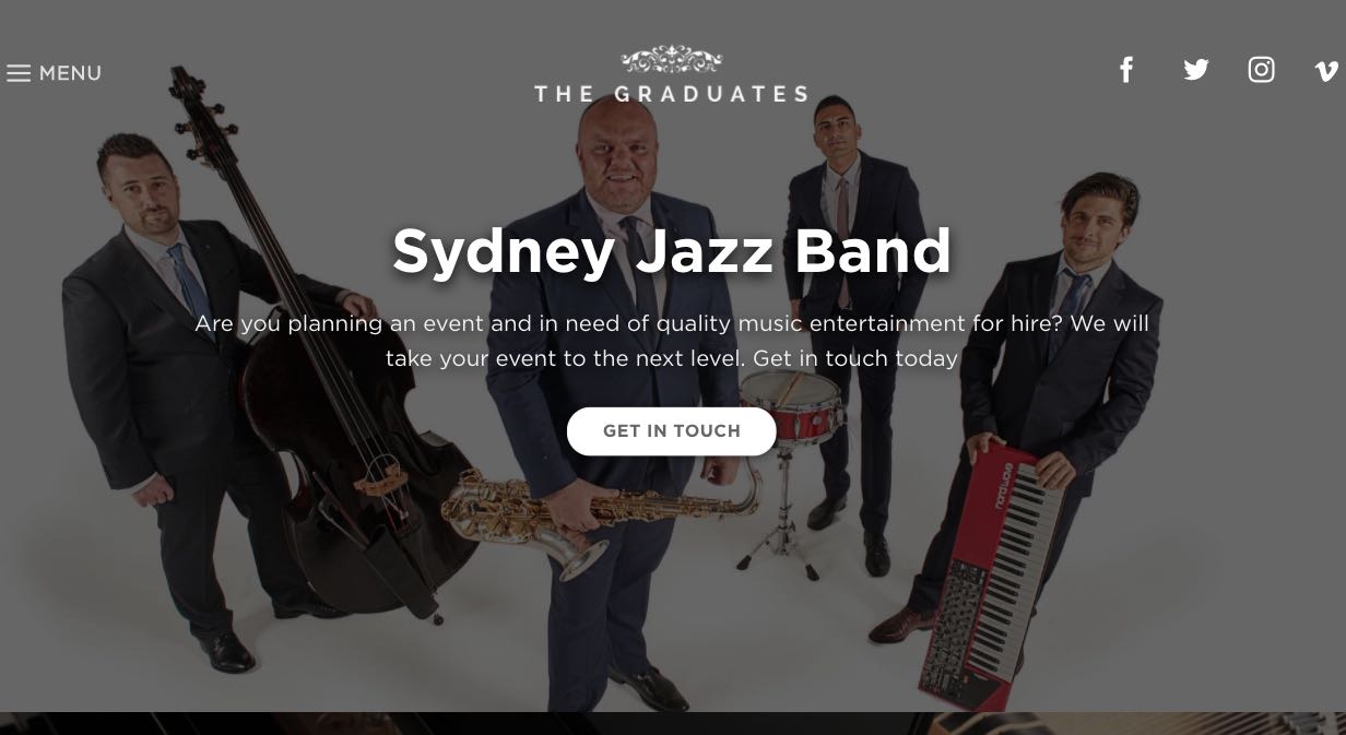 The Graduates Music - Wedding Singers & Bands Sydney