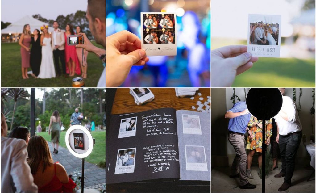 Undisposable wedding photos and photo booths