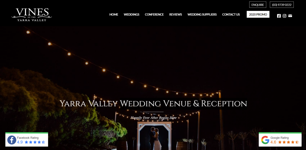 Vines of the Yarra Valley Weddings & Events Venue