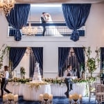 bride groom balcony vogue