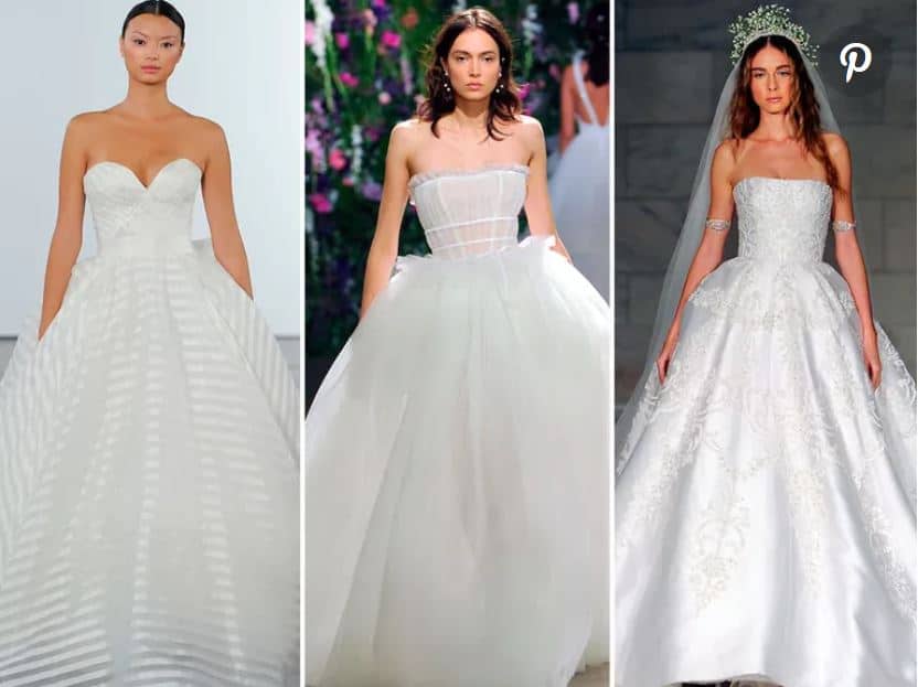 white ball gown dresses
