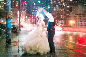 vogue ballroom raining day bride groom