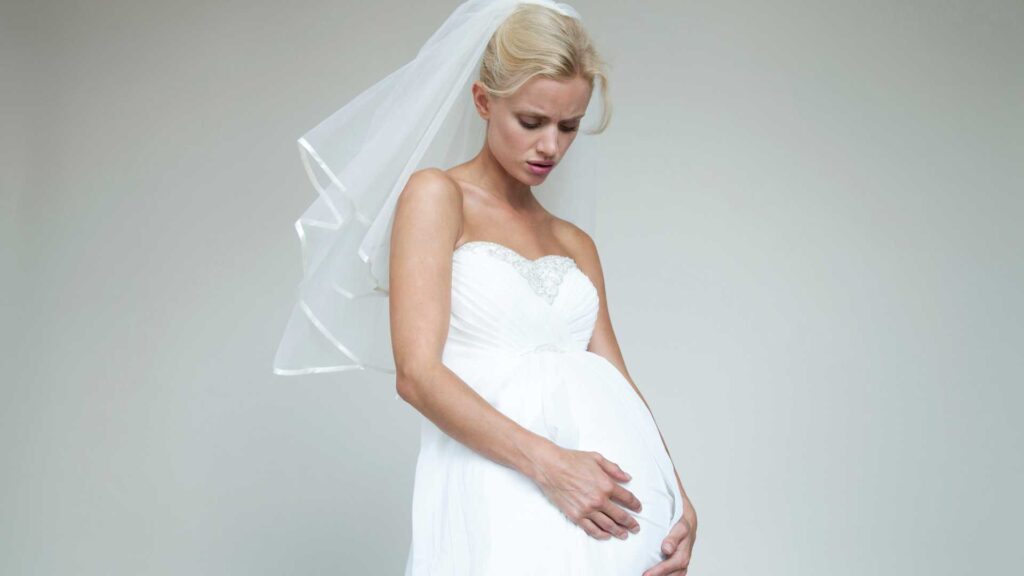 pregnant bride