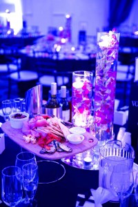 purple vogue ballroom wedding
