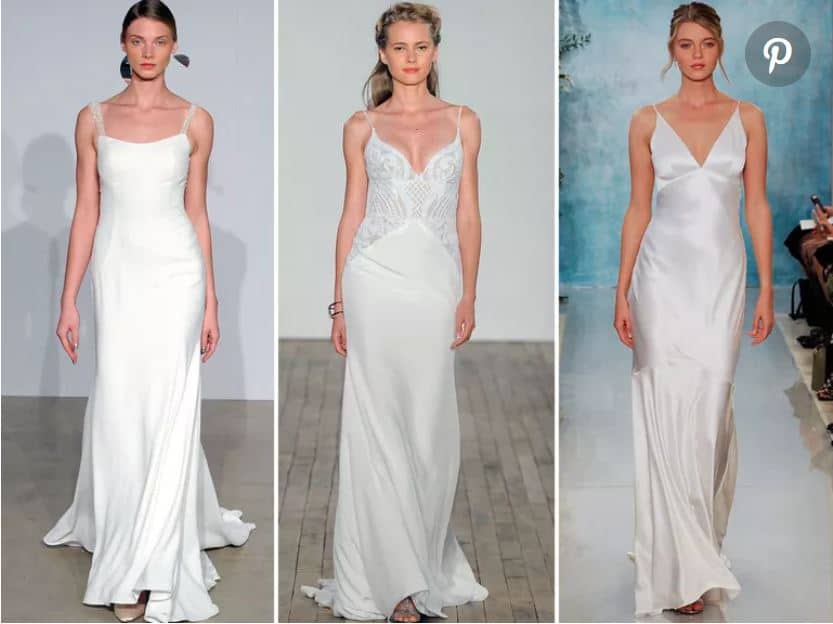 white slip dresses