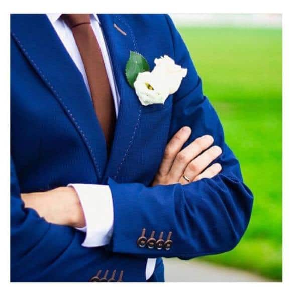 Vogue Ballroom blue suit groom