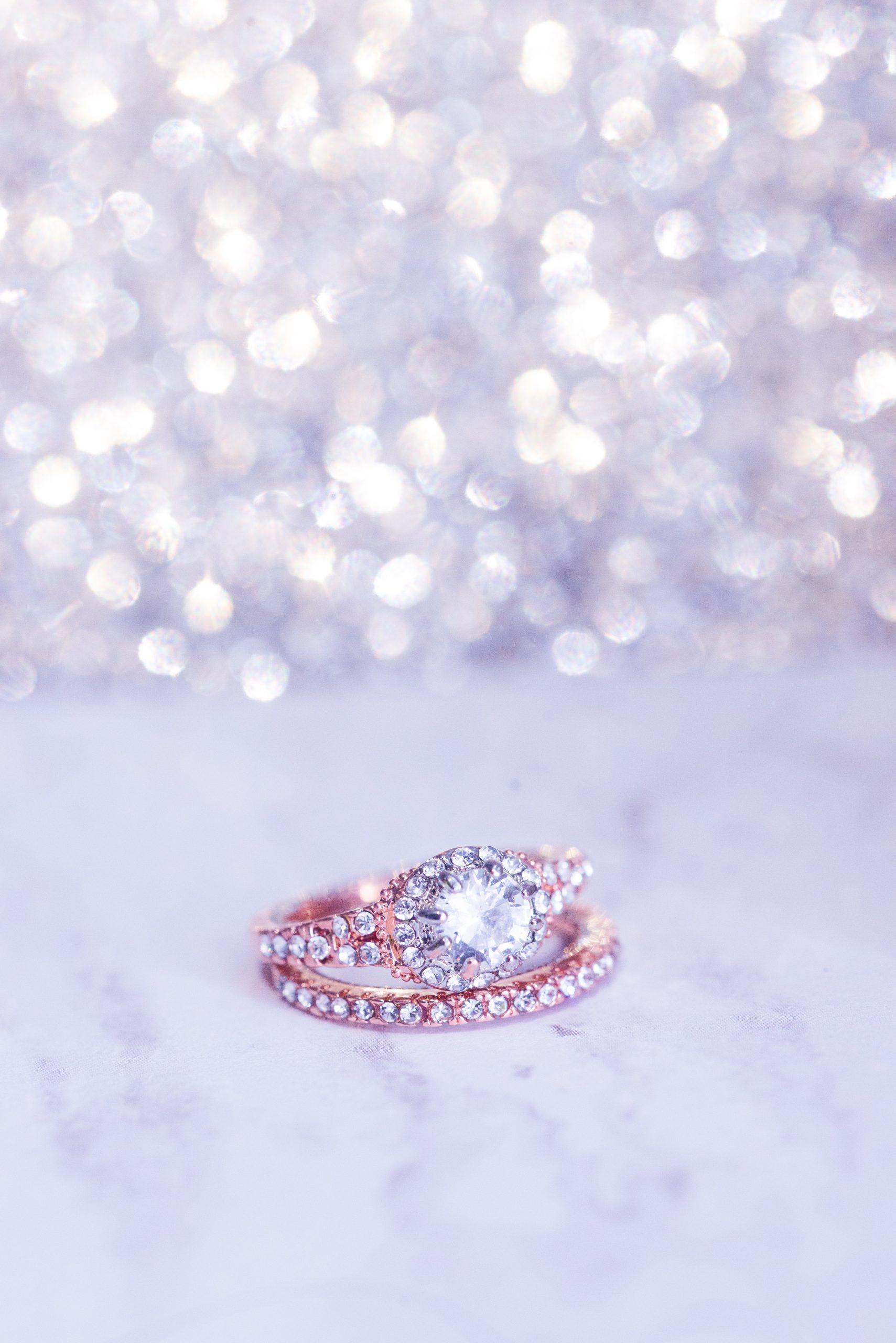 Tiffany True™ Engagement Ring with a Tiffany True™ Diamond and a Platinum Diamond  Band