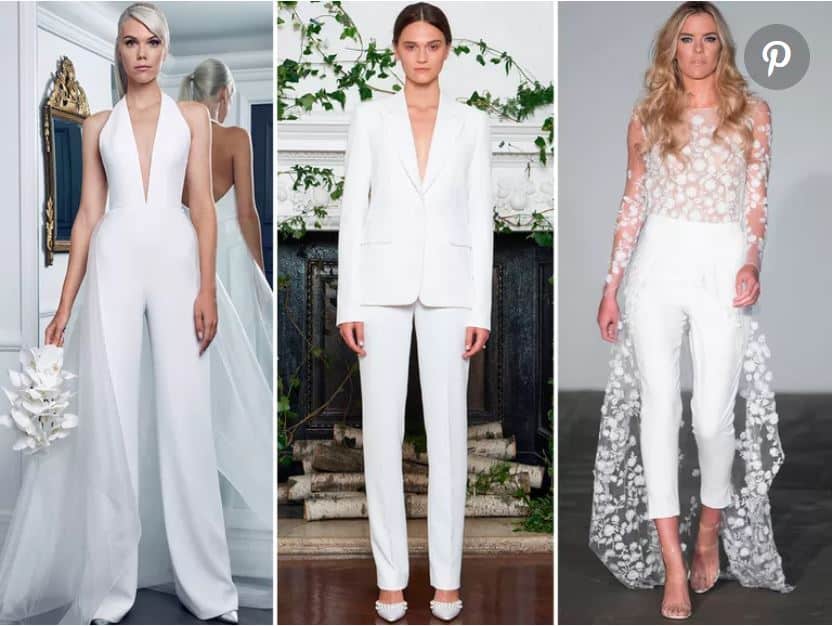 bridal pantsuit 2018